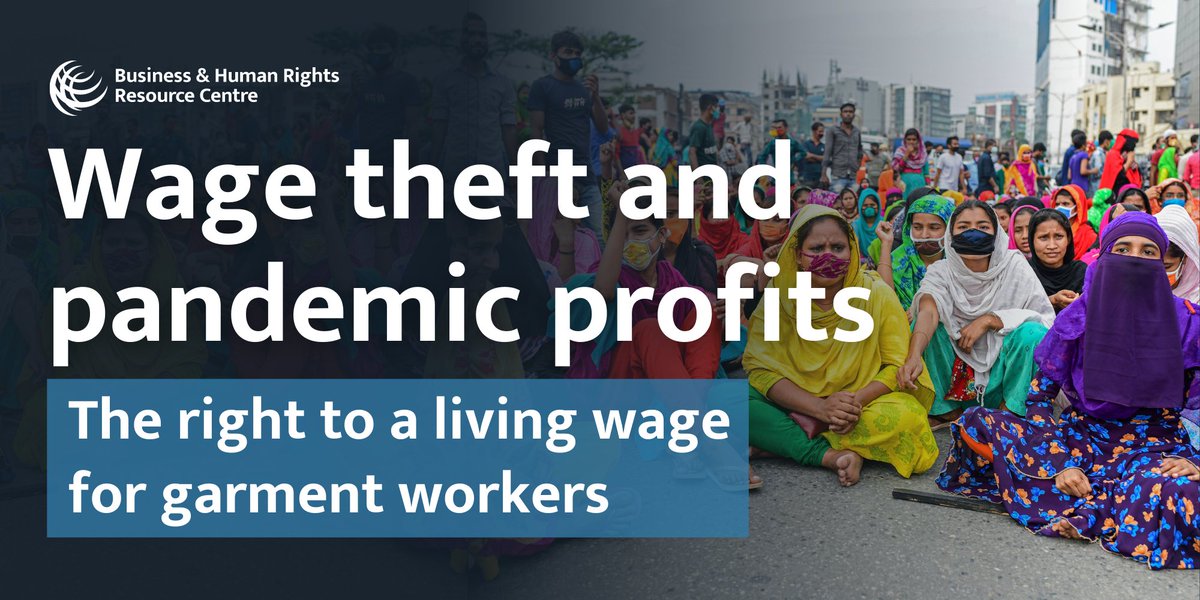 priyankamogul's tweet photo. 🆕 It's been one year since #COVID19 was declared a global pandemic.

But a new report from @BHRRC finds that thousands of garment workers still haven't been paid in full for work at factories supplying major fashion brands.

#PayYourWorkers #RespectLabourRights https://t.co/XrjsnOO1HT