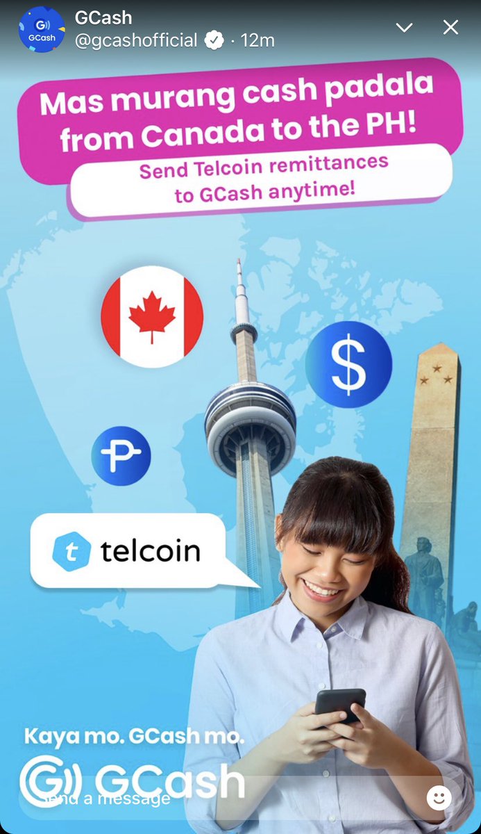 Mas Murang Cash Padala From Canada To The Philippines Send Telcoin Remittances To Gcash Anytime Tel Telcoin Blockchain Moneyremmitances T Co Shaidgv2sb