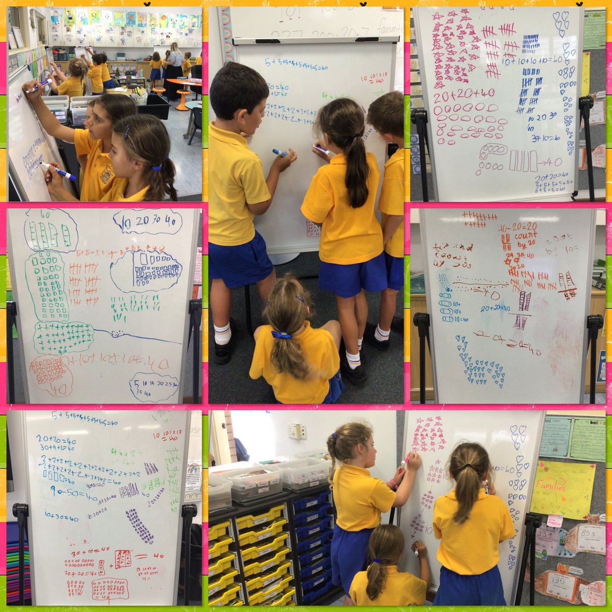 What a fantastic mathematical problem solving session! Students were engrossed and engaged as they worked together in teams to solve an open ended #maths task. 2W loved using the new whiteboards courtesy of <a href="/ScitechWA/">ScitechWA</a> as part of the Lighthouse Maths program.