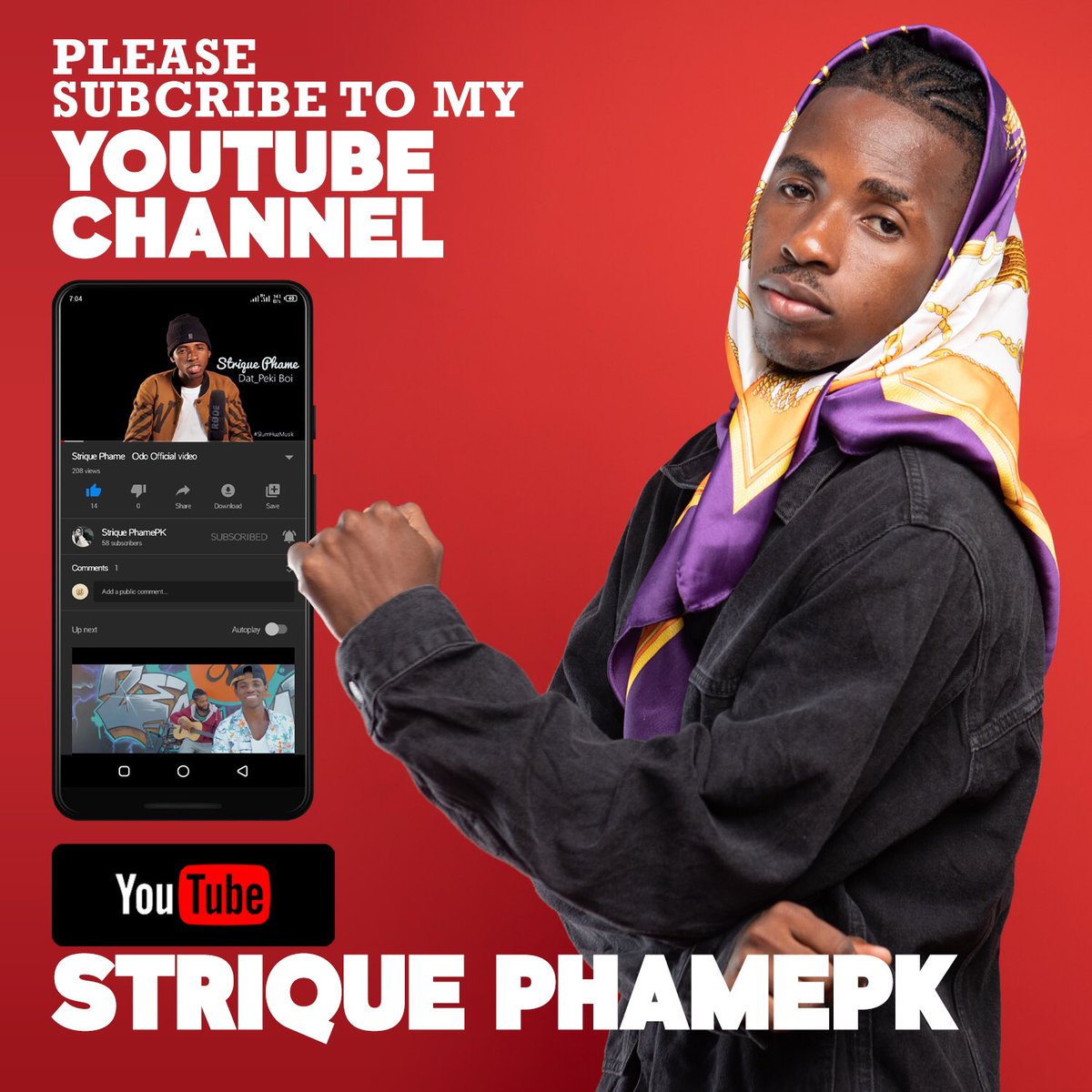 striquephamepk's tweet photo. Good morning Fam! My unreleased Song (Against ) Video/Audio drops in a bit kindly Subscribe to my YouTube channel for new updates.Thanks for the love and support.
#DatPekiBoi
#Against
#whobornyou https://t.co/5SXeI0tQt8