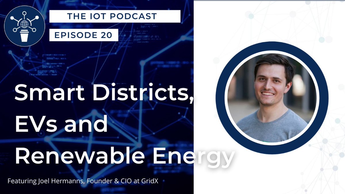 TheIoTPodcast's tweet photo. Episode 20 of #TheIoTPodcast is live watch &amp; listen now!🎙 We are joined by @jhedev  Hermanns - Co-Founder &amp; CIO at @getgridX , to talk all things #renewableenergy! Audio linked in comments👇

https://t.co/1MaAPTsmoK

#IoT #ElectricVehicles https://t.co/VAjS1Hrxb6