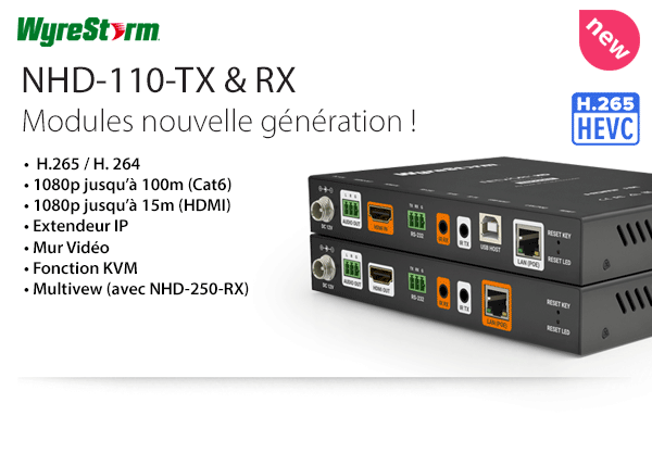 pilotefilms's tweet photo. Fort du succรจs des modules #AVoPI de la gamme #NetworkHD 100, @Wyrestorm prรฉsente la gรฉnรฉration suivante, prenant en charge lโencodage / dรฉcodage vidรฉo H.265 et H.264 !
https://t.co/6ULt6StUZ4
#H265 #h264 #WyreStorm https://t.co/YCHYKArlYy
