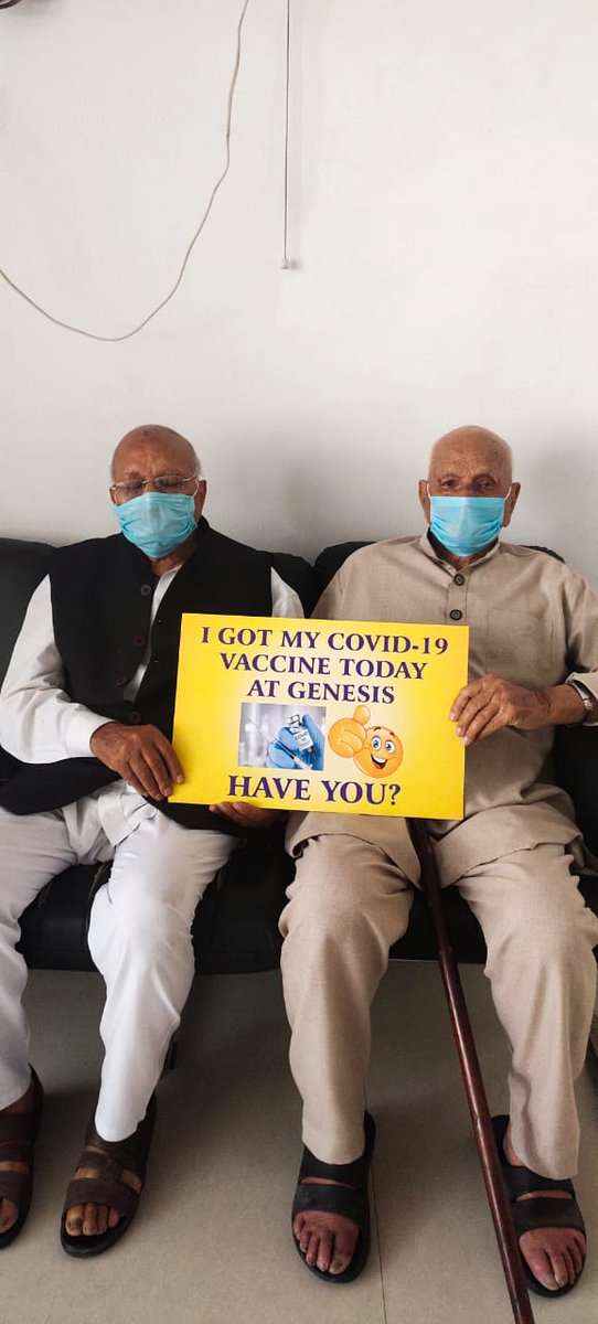 GabaDevendera's tweet image. 88 years and 97 years got their covid vaccine