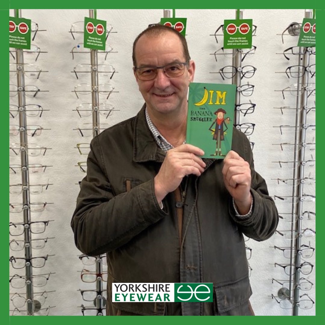 We 💚 our clients! And we especially love hearing about their endeavours!

This is Michael (wearing his X TRACT 2 varifocals) &amp; he’s been telling us all about a book he has written, “Jim the Banana Smuggler” which is now available on Amazon... it sounds fab! 

#knaresborough