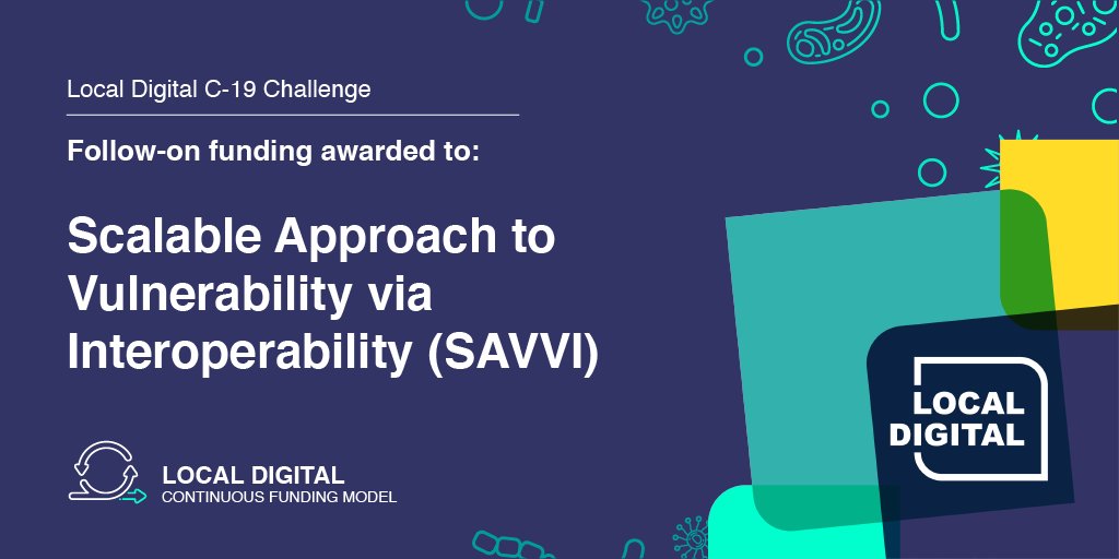 LDgovUK's tweet image. #LocalDigitalC19Challenge project SAVVI will use their follow-on funding to work with 2 local authorities to further test and iterate its playbook of tools on savviuk.org with @istanduk.

Learn more 👇🏻 (6/11)
localdigital.gov.uk/funded-project…