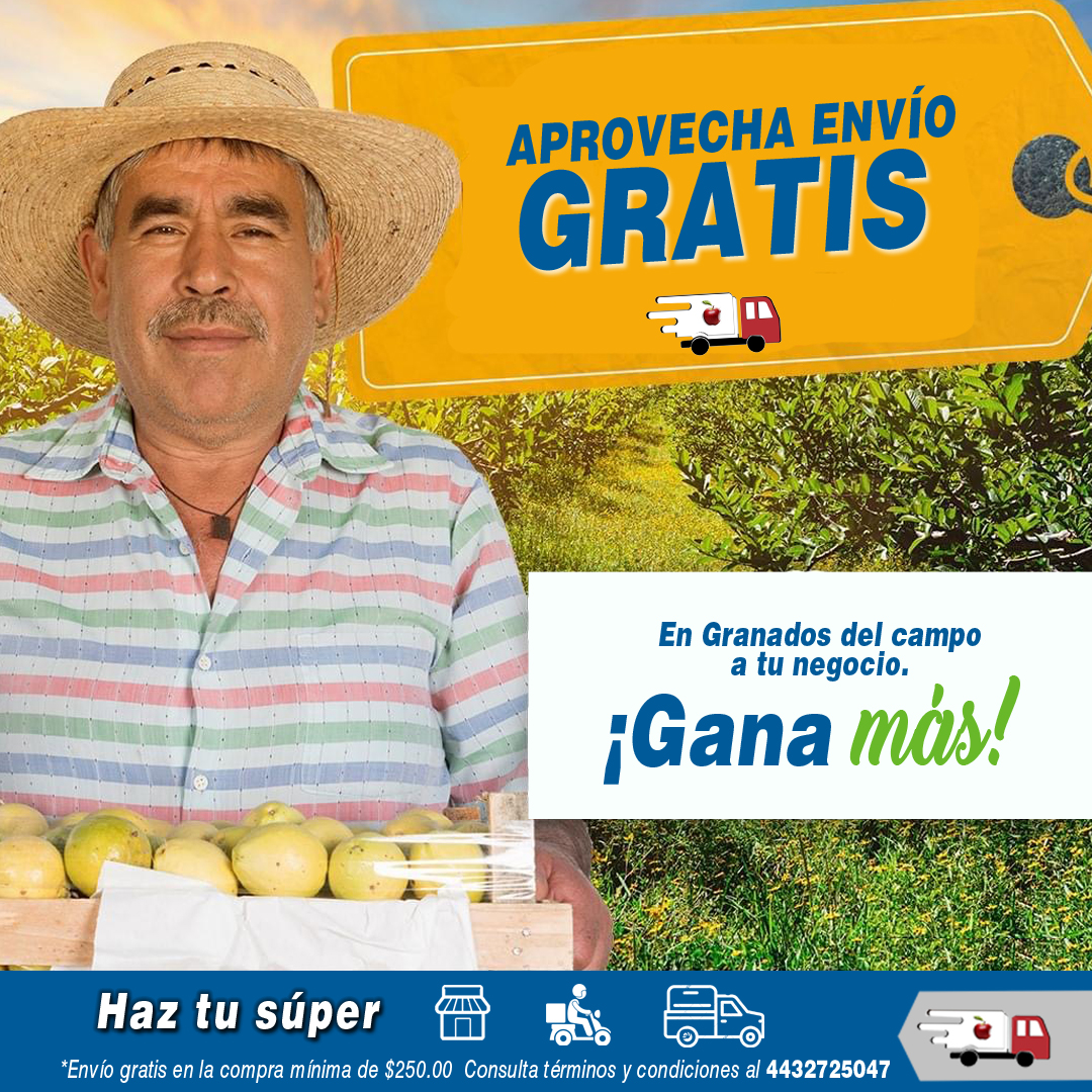 Buenos días frutilover, ya estamos en servicio para darte los mejores precios.

Comunícate con nosotros vía WhatsApp haciendo clic aquí wa.me/524432725047 y recibe tu pedido en la puerta de tu hogar.

#Morelia #DistribuidoraGranados #HazBarrio