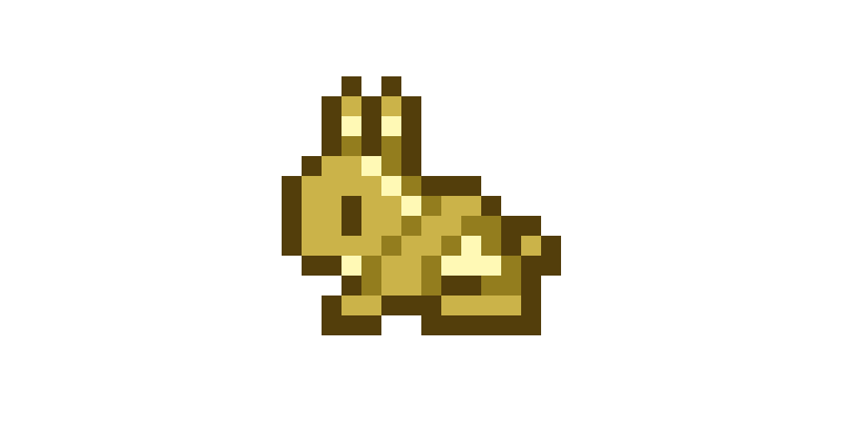 Pixel Animals on X: “Gold bunny (Terraria) https://t.co/MbszgOyE1A