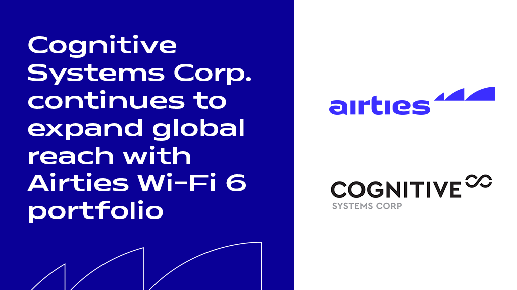 Airties's tweet photo. #WiFiMotion from @cognitiveSC is now integrated with our Wi-Fi 6 portfolio! This can enable service providers to offer innovative Smart Wi-Fi services to their customers beyond connectivity. Learn more ➡️ https://t.co/n9EOuiKpYd... 
#wifintelligence #smartwifi #wifi https://t.co/JUS7Ct1fyB