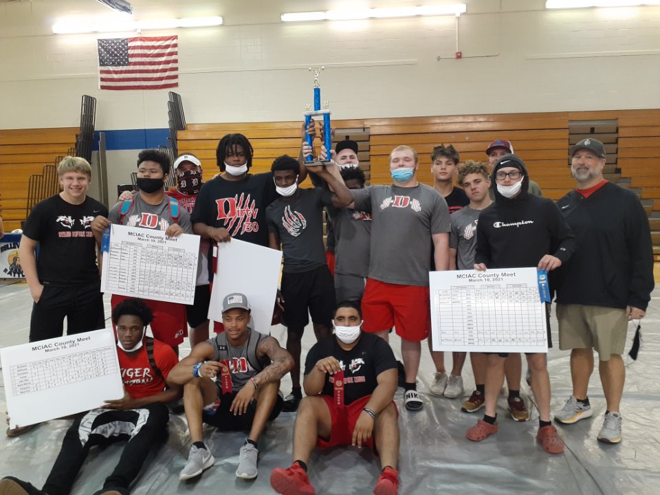 Congratulations to our weightlifting COUNTY CHAMPS! These young men represented DHS with class; good luck during the next level of competition. #DTOWNORNOTOWN