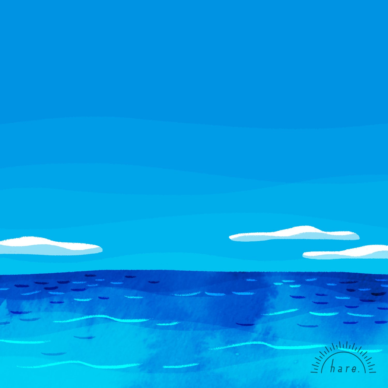 おくちはる イラスト デザインする人 おだやかな海 イラスト T Co 2tvxe3i11v Twitter