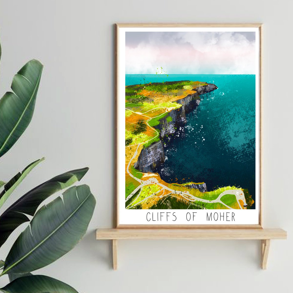 MarionBelliot's tweet photo. My new illustration of @CliffsofMoherIE 🌊 Everytime I went there I was amazed by their powerful beauty. @DiscoverIreland #ireland 
Find me on Instagram &amp; Etsy: explorewithmarion https://t.co/kFxWRoQkKc