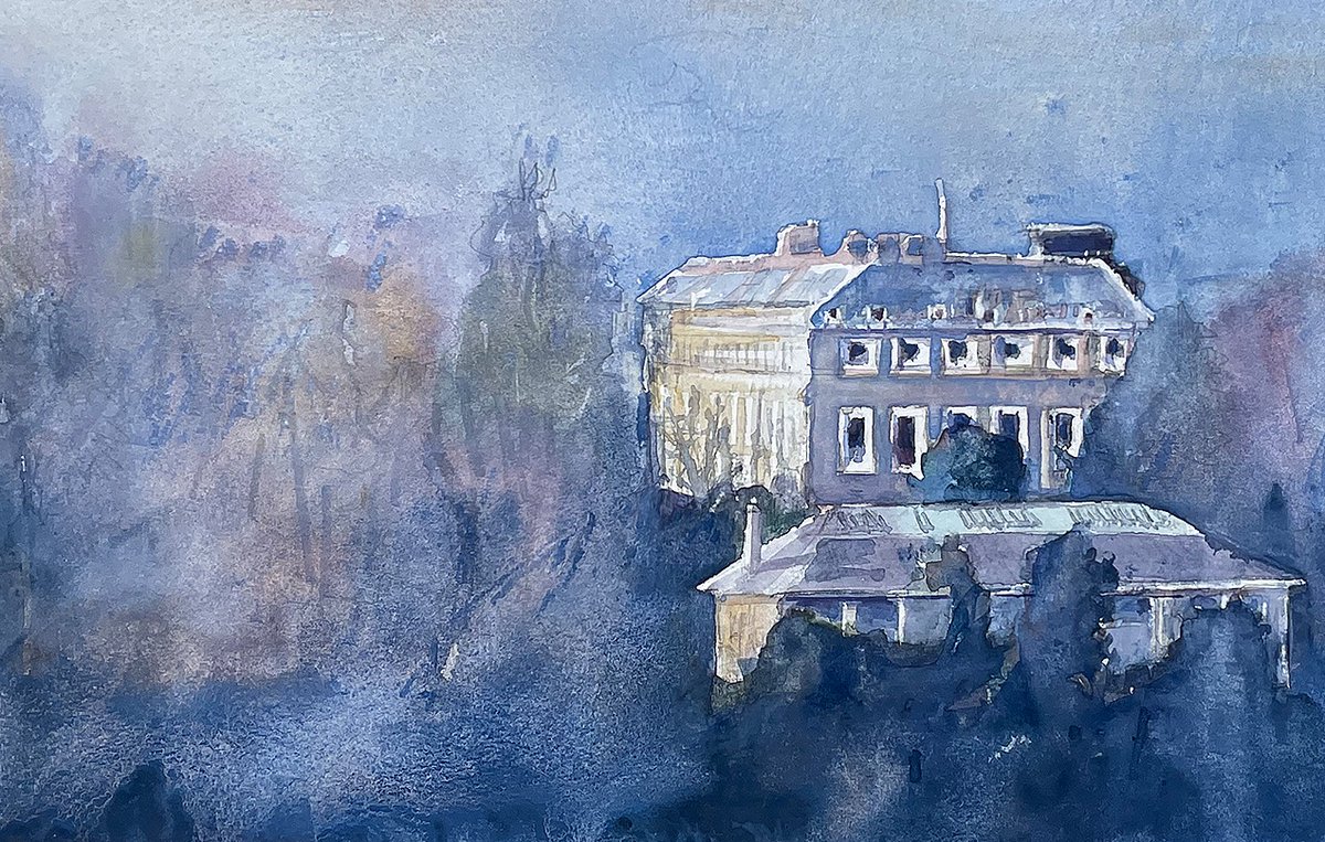 Mark Buck RSMA (@markbuck) on Twitter photo Back in the studio I painted this again, Petworth House from Duncton. About from a photo taken 4 miles away. You can see the usually hidden gable end, well almost. Painted on a Millford paper with Schmincke watercolours. #watercolours #petworthhouse #sussex <a href="/PetworthNT/">Petworth House & Park</a> Back in the studio I painted this again, Petworth House from Duncton. About from a photo taken 4 miles away. You can see the usually hidden gable end, well almost. Painted on a Millford paper with Schmincke watercolours. #watercolours #petworthhouse #sussex <a href="/PetworthNT/">Petworth House & Park</a>