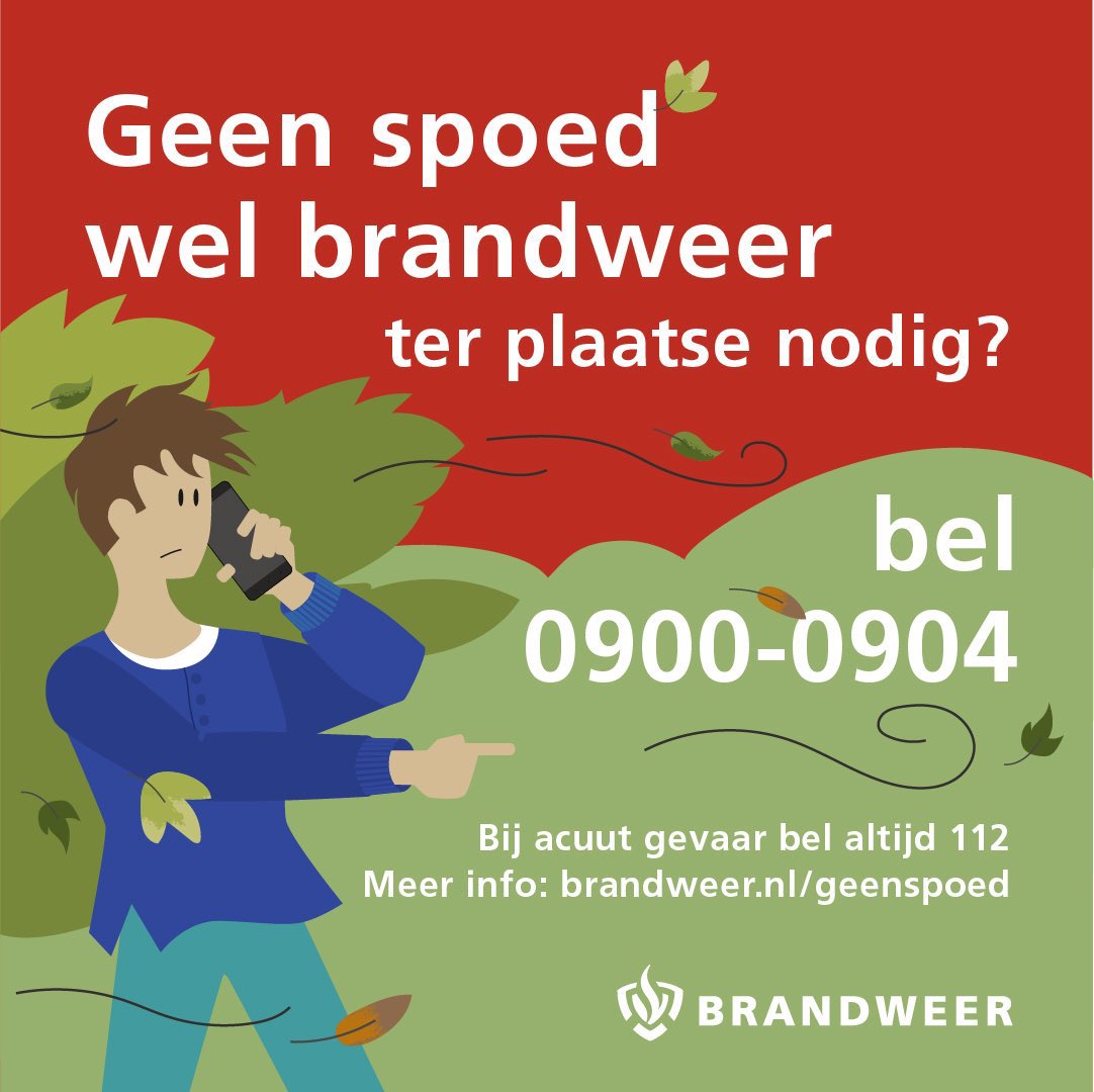 Het waait hard in onze regio. Dit zorgt voor meldingen van #storm #schade en #overlast. Bij acuut gevaar bel je 112. Is er geen spoed, maar heb je wel de brandweer ter plaatse nodig? Dan bel je 0900-0904. #Evert