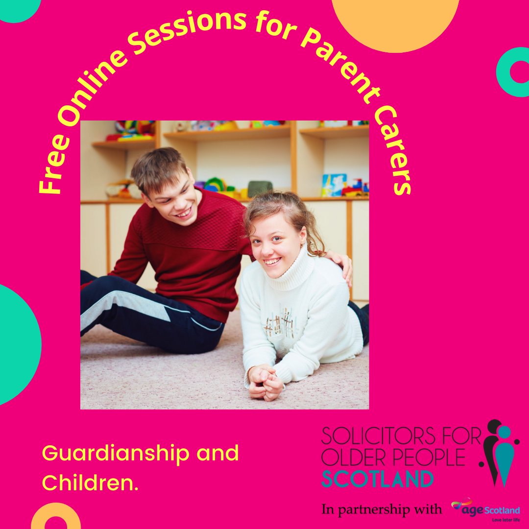 Despite our name we also work with vulnerable young people and their parents.  Our FREE online Parent Carer Session on Guardianship and related matters has proved exceptionally popular with excellent feedback.  For more information get in touch.