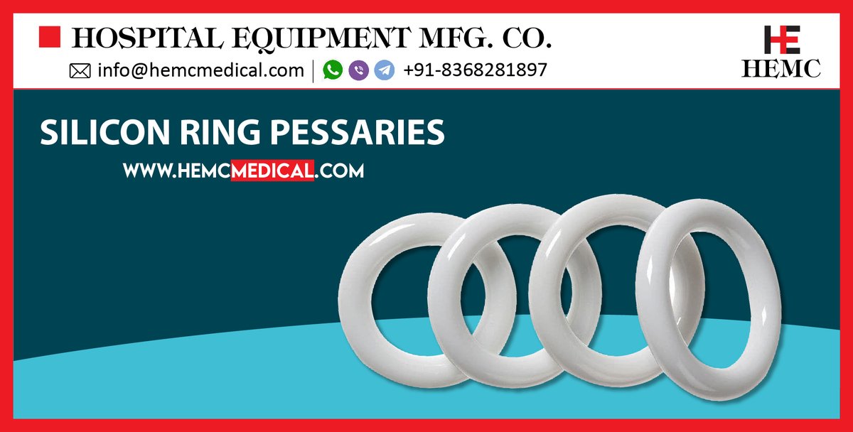 HemcOrtho's tweet image. Silicon Pessaries
#Pessaries
#siliconeringpessary
#Pessary
#RingPessary
#SiliconPessaries
#RingpessarySilicon
#SiliconRingPessaries
#RingPessaries
#HEMCMedical
#HEMCOrtho
#HEMCIndia