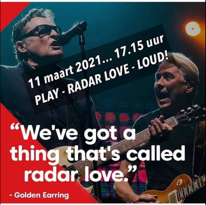Catch the show on <a href="/TheRadCaroline/">The Legendary Real Radio Caroline</a> 2-6pm online, DAB+ &amp; 648kHz. Radio stations across the Netherlands will play Radar Love at 17:15 CET (16:15GMT) marking the birthday of <a href="/GoldenEarringNL/">Golden Earring</a>           George Kooymans. I will be doing the same in support of our many Dutch friends.