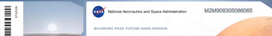 ghassouna2's tweet photo. i would like  thanks to  @NASA  for making my first trip in space of course in planete march for future mars mission https://t.co/RjP5DDdqtA