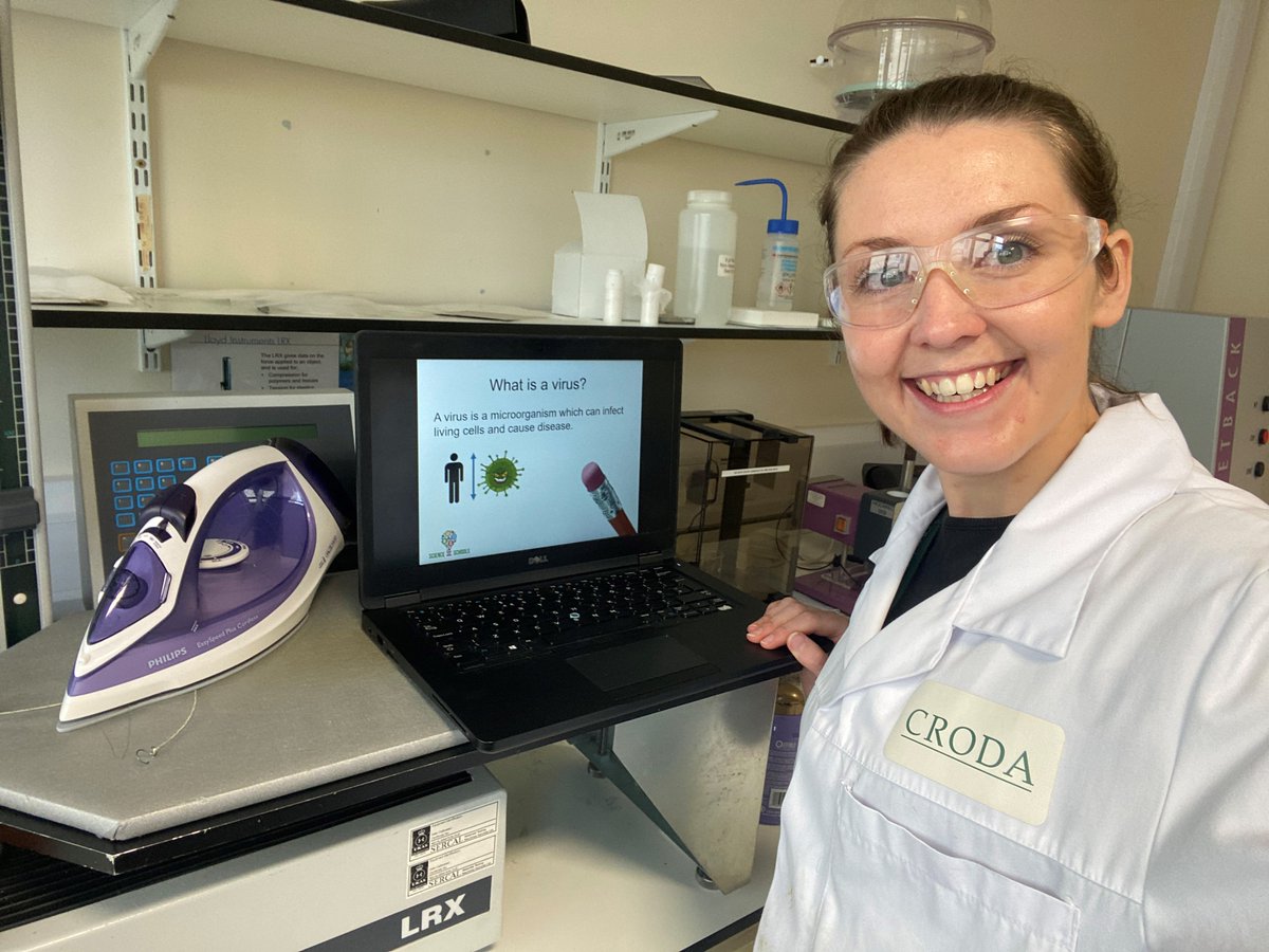 Our first 'Live from the Lab' session today with <a href="/farndon_primary/">Farndon Primary</a> years 5 &amp; 6!

We look forward to hearing your findings on viruses and hand washing...

#virtualvisit #STEM #BritishScienceWeek2021