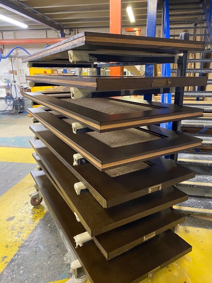 ForzaDoorsLtd's tweet photo. Factory update by MD Nick Hare:

Dark stained Oak doors in the final stages of manufacture at Forza today. These high end bespoke, panel effect, period looking doors, will enhance the appearance of the client's property beautifully.

#Bespoke #QualityProperty #TimberDoors https://t.co/IQQxVQJR5Z