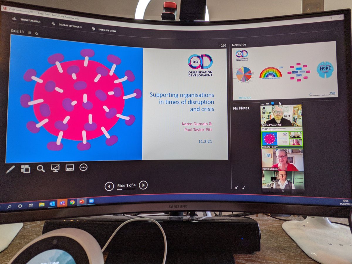 ShowingWhole's tweet photo. #CIPDOD conferences 2019 & 2021. Change is our only constant. Thanks for having us with you today @CIPD_Events 💙 @KarenDumain1 @NHSE_DoOD https://t.co/uIiW0osouA