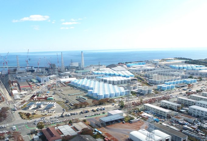 Vue aérienne du site de Fukushima Daiichi ©TEPCO