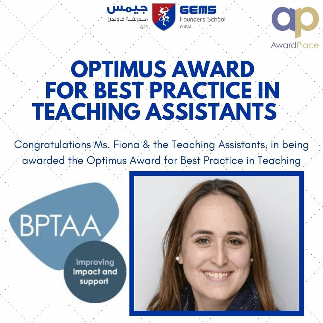 GEMSFounders's tweet photo. Congratulation to our GFS Teams on their awards. GFS now celebrates 5 awards with Optimus Education!
#GFSFlourish  #GFSGotThis #GEMSEducation https://t.co/pfO6iuyxJf