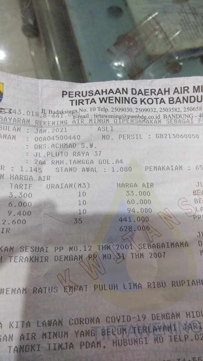 A_Utup's tweet photo. @tirtawening_bdg @PRFMnews mohon penjelasan untuk prosedur pergantian meteran mesin, meteran mesin sering muter tapi air tidak keluar, dampaknya pembayaran selalu membludak, https://t.co/ZRPRxiUZ1H