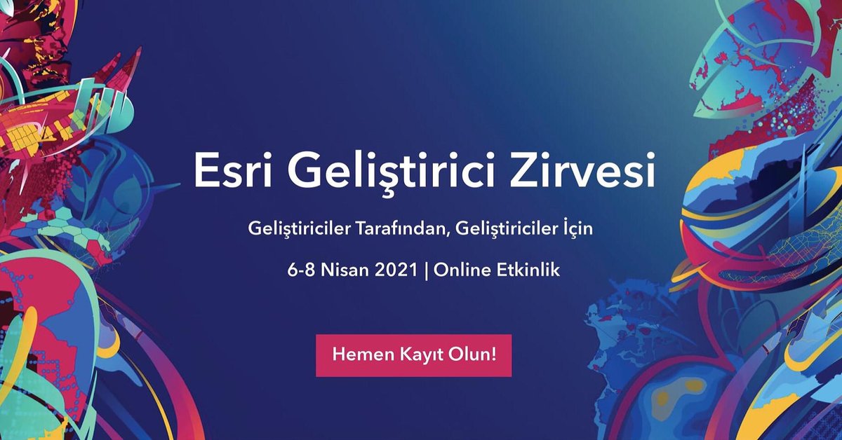 EsriTurkiye's tweet image. Esri Geliştirici Zirvesi (DevSummit), gelişmiş haritalama teknolojisini kullanarak, uygulamaları nasıl oluşturacağınızı göstermek için tasarlanmıştır. Hemen kayıt olun: bit.ly/3rA6yH5
#Esri #EsriTürkiye #devsummit2021 #geliştiricizirvesi #arcgis #TheScienceofWhere