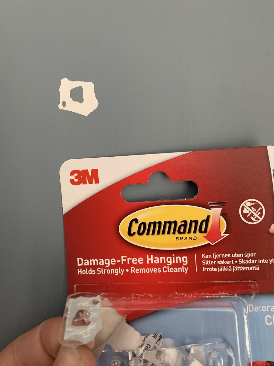 emmjwise95's tweet photo. Fantastic. Thank you #command3m. Damage free my ass 😫 @TheRangeUK https://t.co/bSYn5GRhHY