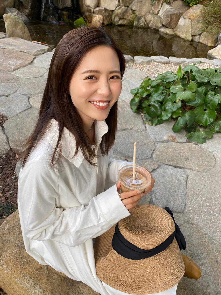 新田さちか 帽子被っとったから髪ぺちゃんこ
