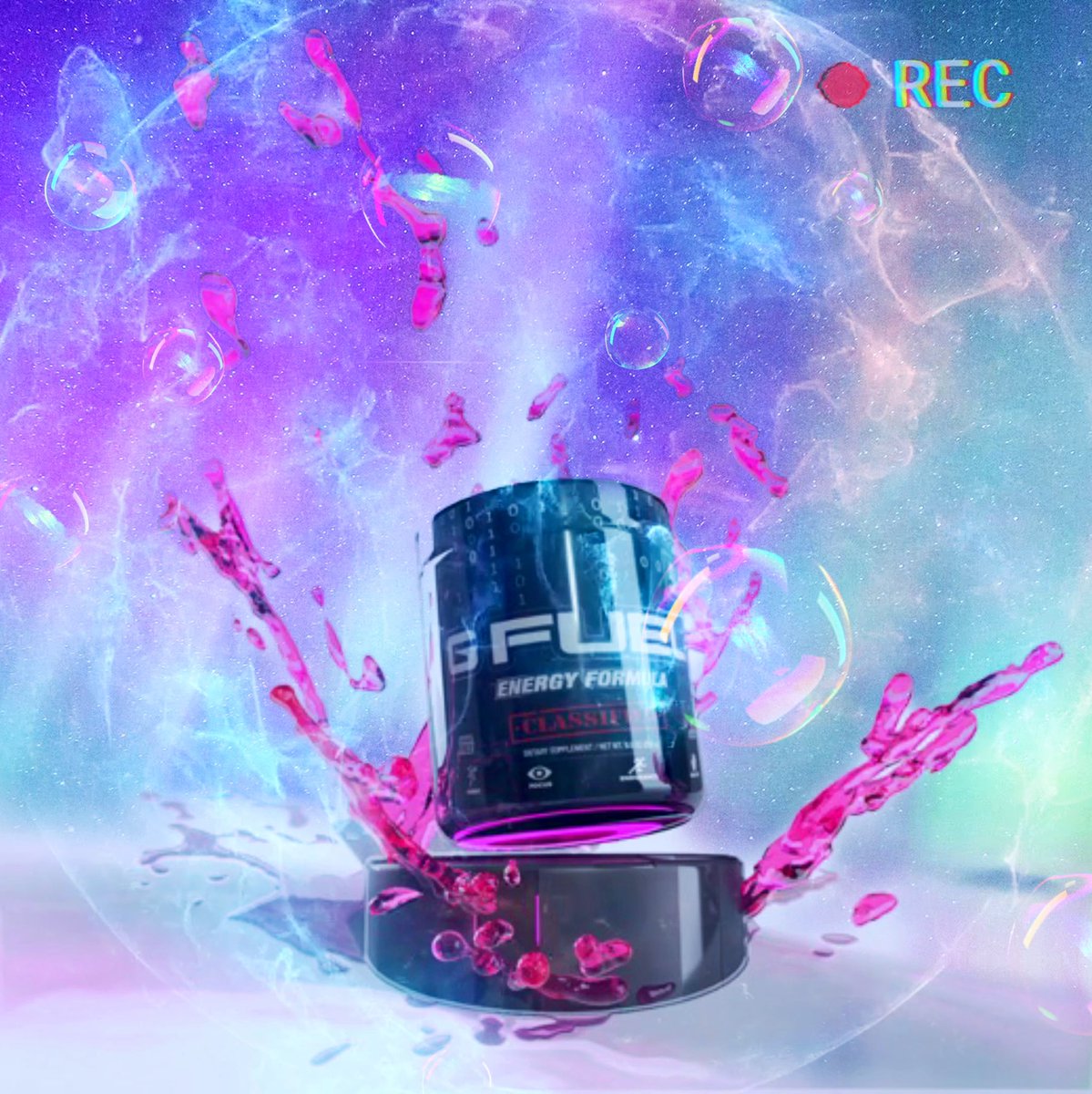 JeVa_Art's tweet image. Frozen in time 🕰 🧊// @GFuelEnergy advertisement concept // 100% my favourite flavour! // @snowstormGG #stormbuilt ❄️