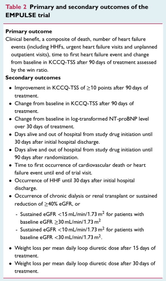 #EMPULSE trial: Rationale&Design of #Empaglifozin vs Placebo in 🏥 #AHF
Another barriers that is being overcome by #SGLT2i
#SOLOIST_WHF #DICTATE_AHF #DAPA_ACT_HF_TIMI68
 @AdriaanVoors @KTamirisaMD @DrMarthaGulati @mmamas1973 @DBelardoMD @AnastasiaSMihai 
onlinelibrary.wiley.com/doi/10.1002/ej…