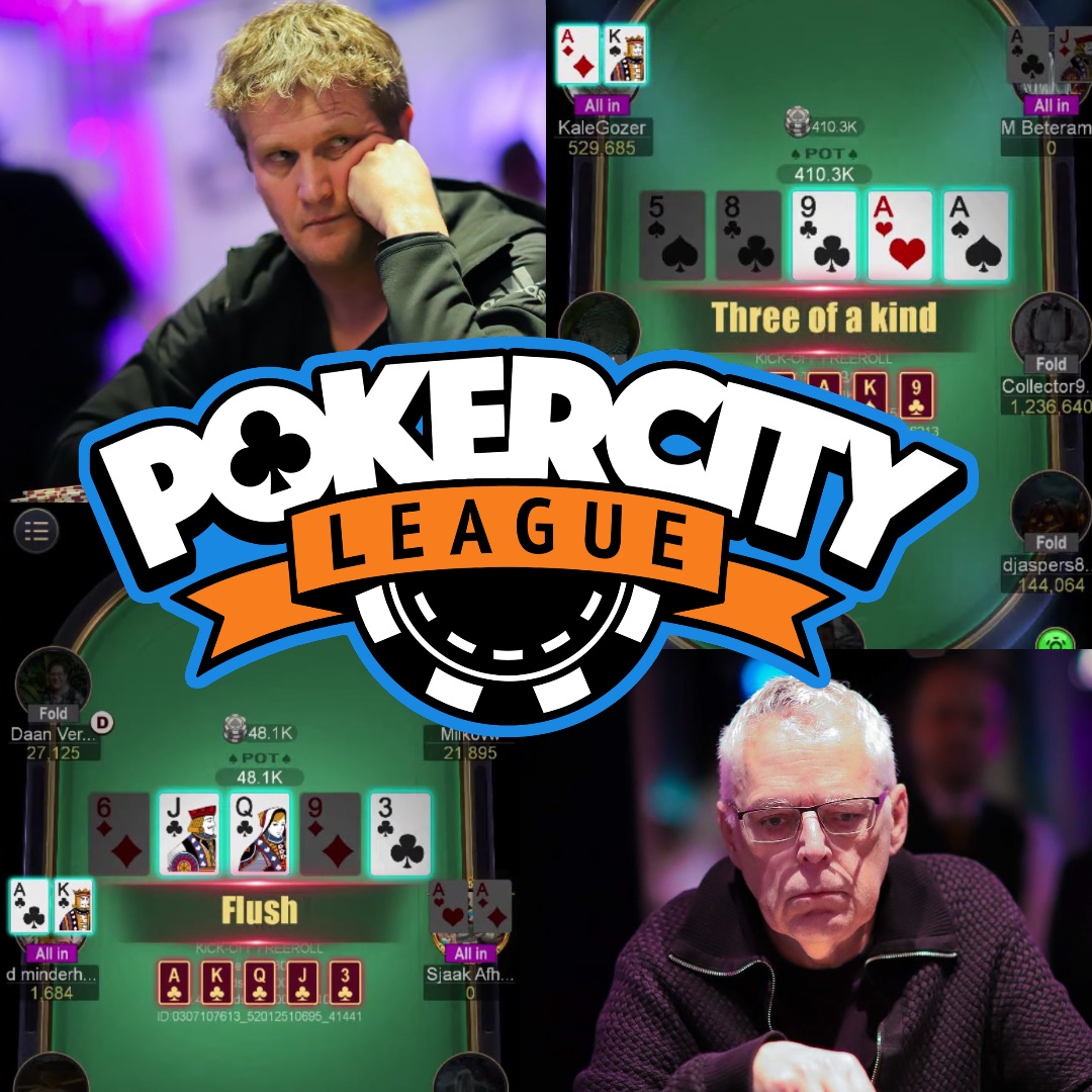 ♥♠♦♣ Speel je vanavond mee in het tweede rankingtoernooi van de PokerCity League? De pokercompetitie die het live pokergevoel online brengt! 

🎉 Freeroll
🗒 UPoker Club ID 107613
📺 Livestream
⏰ Start 19:30u late reg 20:35u

pokercity.nl/pokercity-leag…
