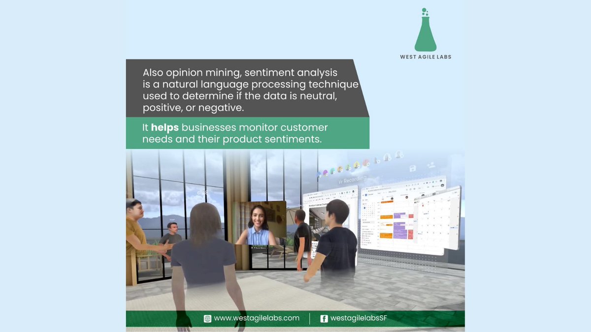 WestAgileLabs's tweet image. What is Sentiment Analysis?
.
.
.
.
.
.
.
#SentimentAnalysis #NaturalLanguageProcessingTools #AIChatbots #MachineLearning #ArtificialIntelligence #AI #ML #Analytics #DataAnalytics #BigData #VirtualAssistant #NLPAlgorithm