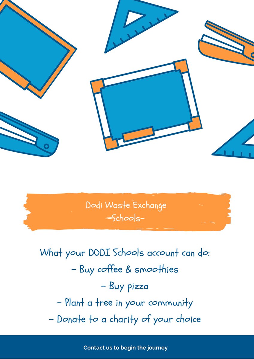 DodiRecycled's tweet photo. Schools, students &amp; parents can now become part of the waste revolution. 

Start a DODI waste program at your school and be agents of the environment in your community. 

#circulareconomy #sustainability #ClimateAction #Recycle #WasteManagement https://t.co/PHKvbWKPjS