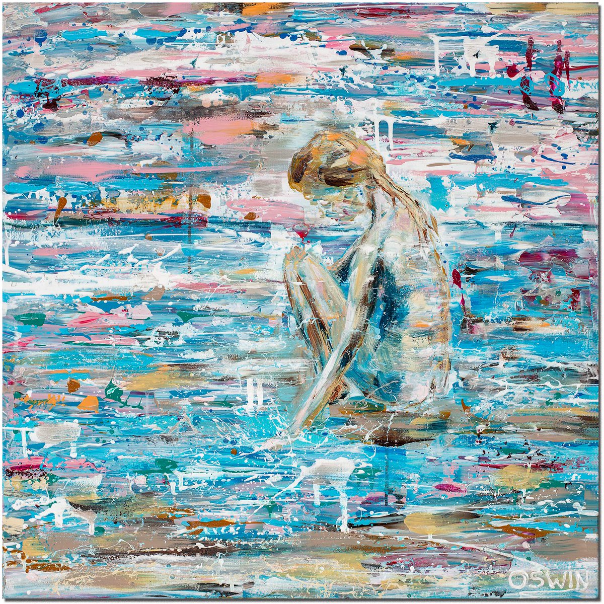 The world is full of magic things
Patiently waiting for our senses to grow sharper
I just finished this new artwork DREAMS AT SEA 80 x 80 cm - 31,50 x 31,50 inch.