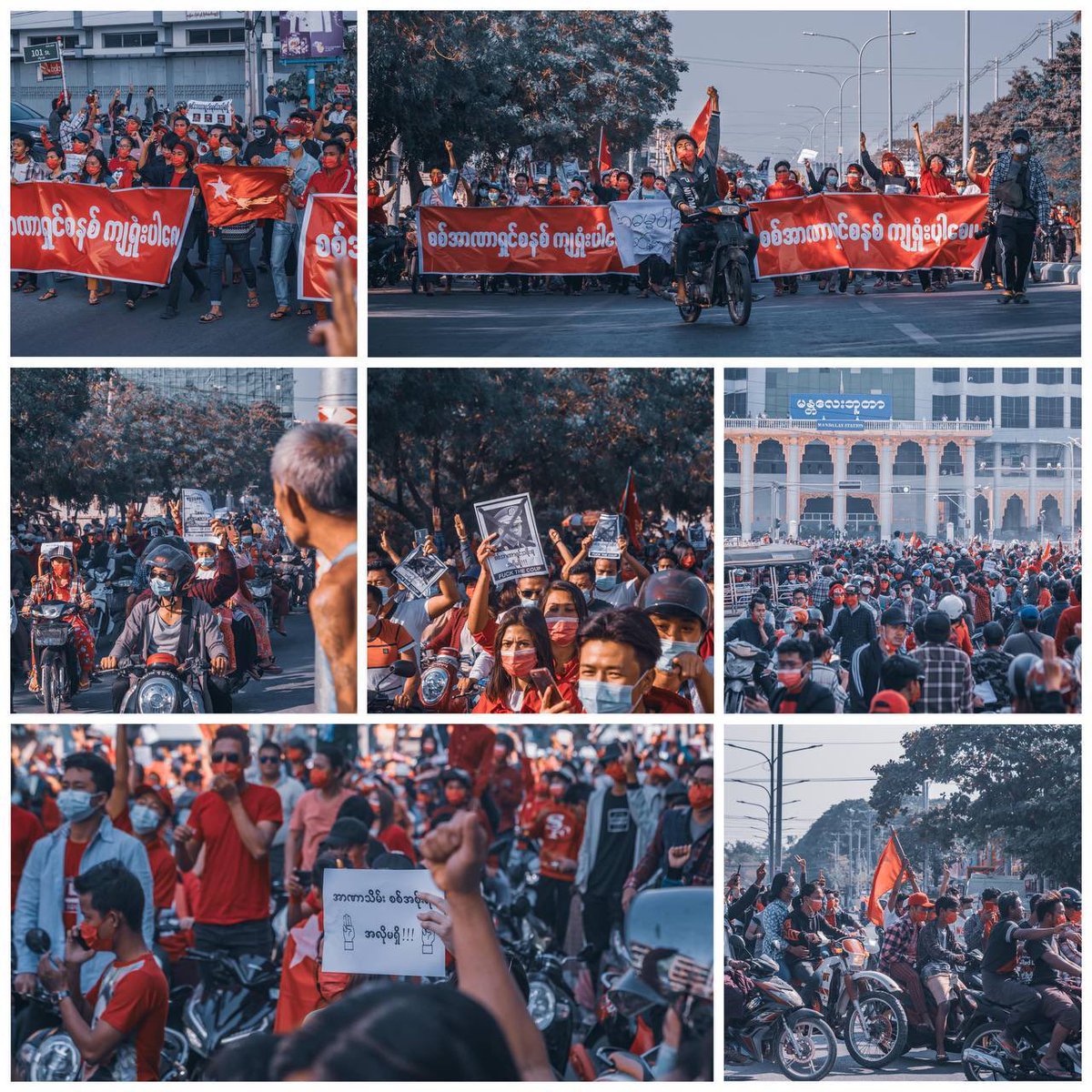 Mandalay Cycle Revolution 
STOP ONSLAUGHT
#WhatsHappeningInMyanmar
#Mar11Coup