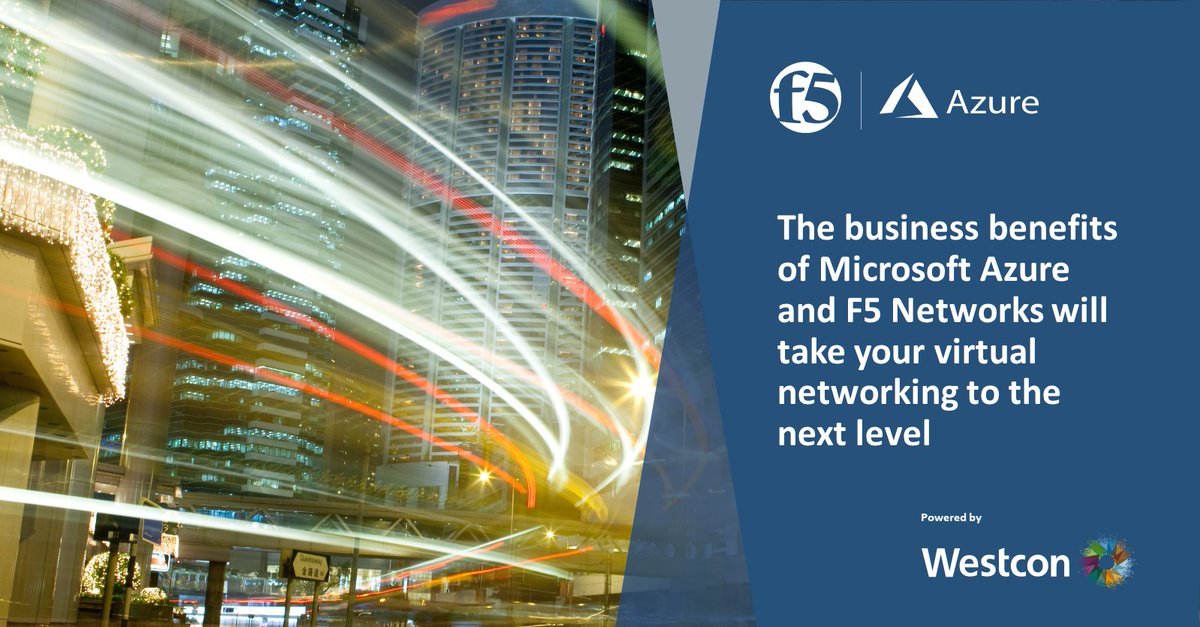 WestconSSA's tweet image. Business benefits of MS Azure &amp;amp; F5 include: Pre-built #solution on Azure, faster results in deployment. Bridge physical &amp;amp; #virtualworkloads. Create a secure connection between #datacentre &amp;amp; the #cloud. Click: bit.ly/35EZFve