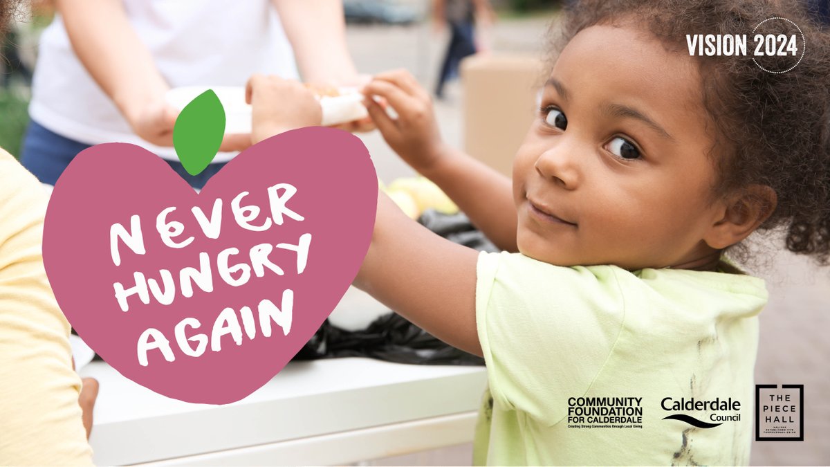 Calderdale's tweet photo. We’re thrilled to launch a new grant with @CalderdaleFound to support children in lower-income families this Easter. Community groups are invited to apply to help keep young people healthy and happy during the school holidays. #NeverHungryAgain #kindness https://t.co/vMJoaY9Dhj https://t.co/rYlDg8pMXz