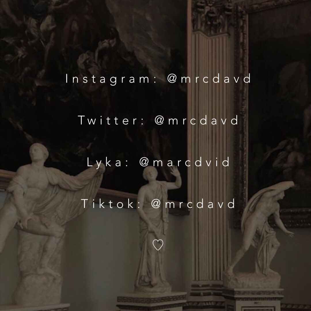 marcdavidangels's tweet photo. Are you currently looking for Marc David's social media accounts? Here they are, served! Follow him in all his socials to see his superb visuals. Also, he's now making TikTok videos! ✨

@mrcdavd https://t.co/JrhCZiLbap