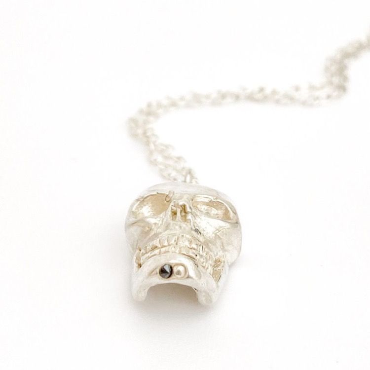 Repost from zoejanejewellery
•
Mr Skully has a cute little black cubic zirconia on his chin. I told him this makes him pretty special 💀🖤

buff.ly/2OcwYAo

#skull #skullpendant #jewellerylover #handmadejewellery #oneoff #oneoffpiece #jewellerynecklace