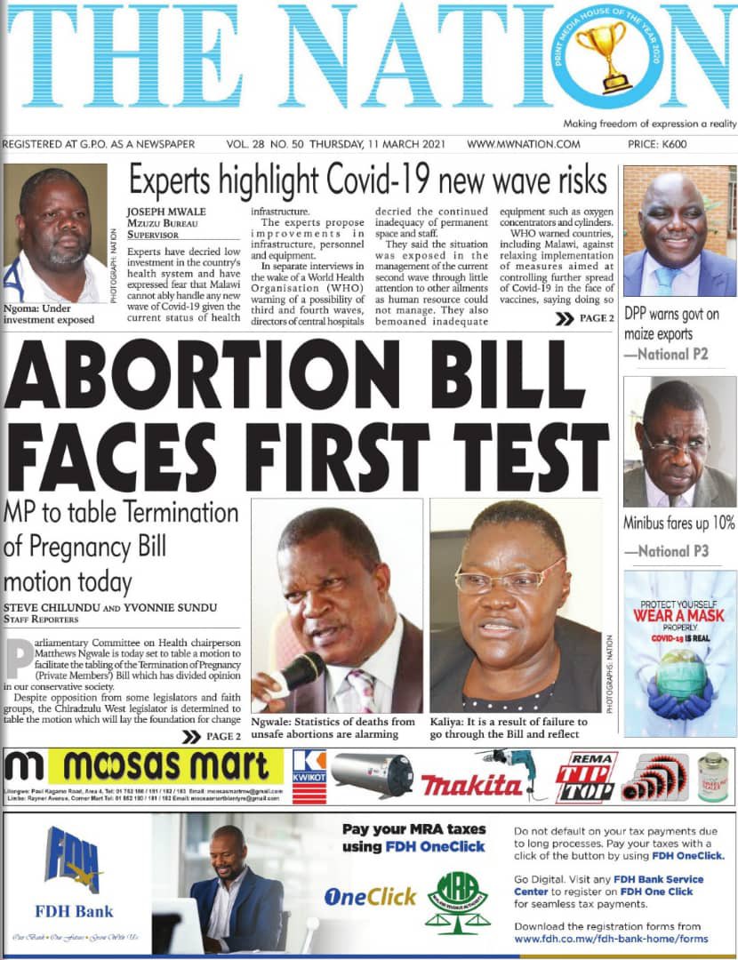 YFN265's tweet photo. Today's a big day for Malawi as the Termination of Pregnancy Bill (TOP Bill) will be presented in parliament 🇲🇼

As a network, we stand for #womensrights and we fully support the #TOPBill 💜✊🏾🇲🇼

#SayYestoTopBill
#SafeAbortionIsMyRight
#SaveLives
#SpeakOutForTOPBill https://t.co/7bksrecnWC