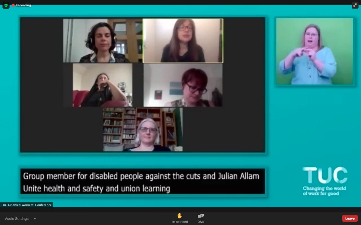 HirstPhotos's tweet photo. Day two of #TUCDisability gets off to a strong start with a panel discussion on the role of visibility in tackling disability discrimination, chaired by our @NUJofficial sister Ann Galpin. Please join us and watch: https://t.co/02kLZIWBfo https://t.co/dcVFp9mTG8