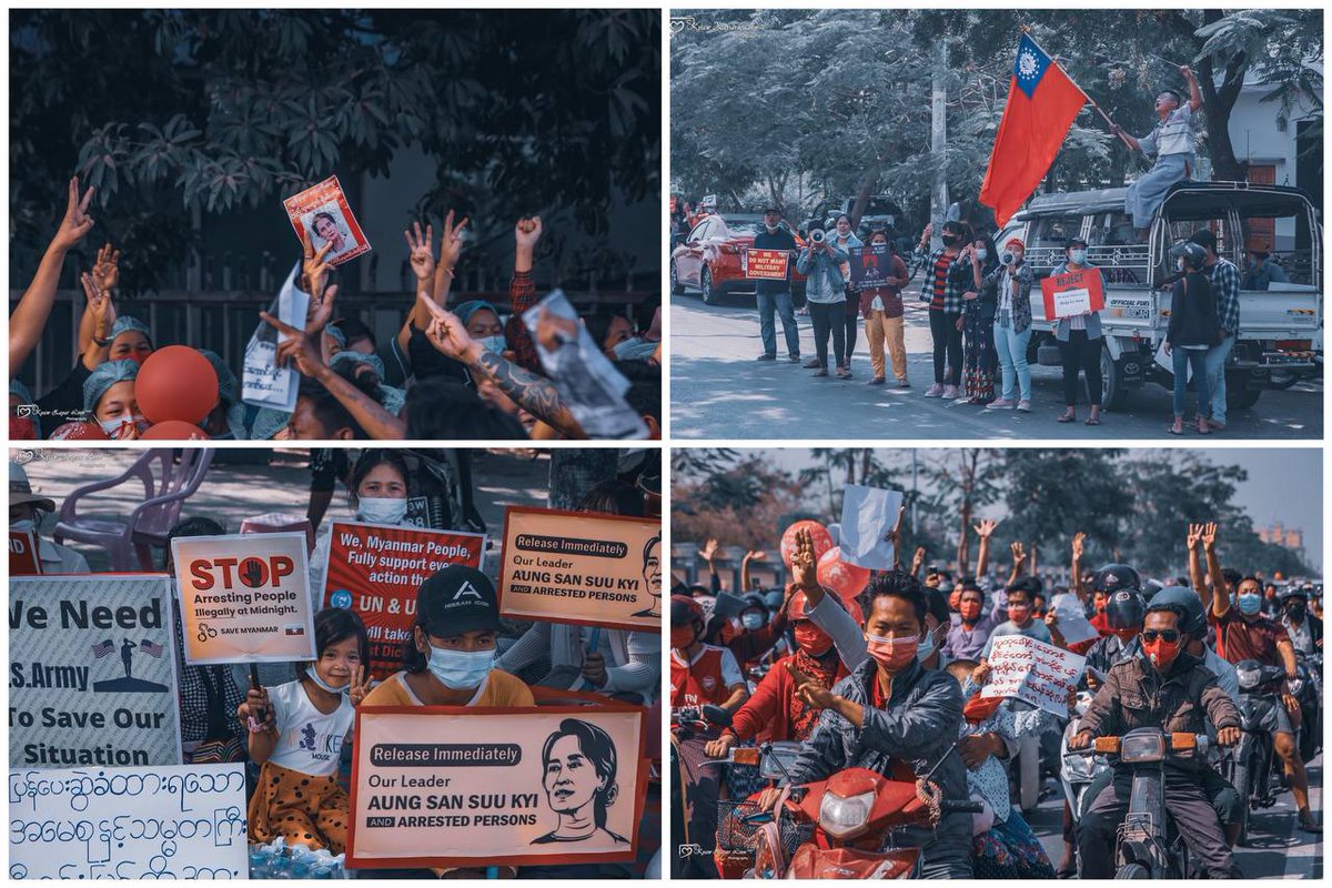 Thazinphuewai1's tweet photo. Mandalay Cycle Revolution 
STOP ONSLAUGHT
#WhatsHappeningInMyanmar
#Mar11Coup https://t.co/YrpAlvH2FG