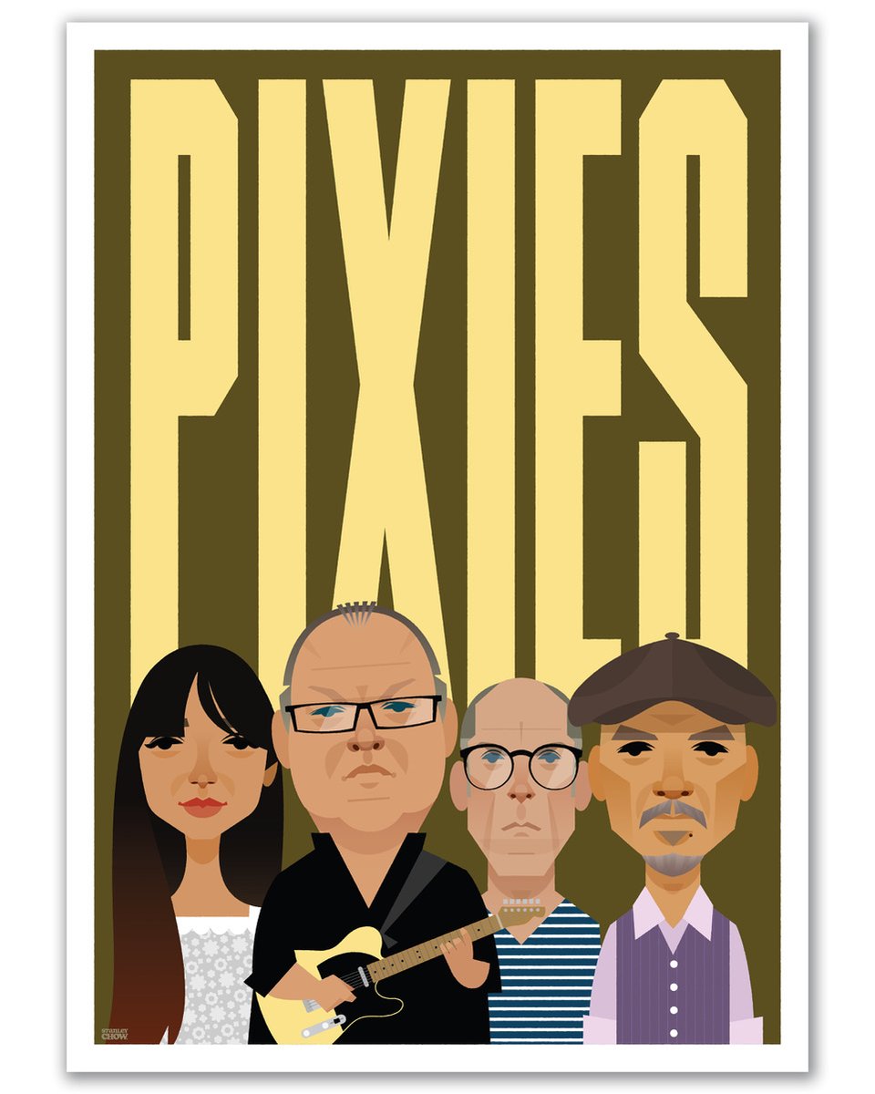 PIXIES's tweet photo. The amazing @Stan_Chow has designed a brand new PIXIES print which is available to order now from his store here 👉 https://t.co/EOgTxnWhbj https://t.co/7NAzAHkdpE