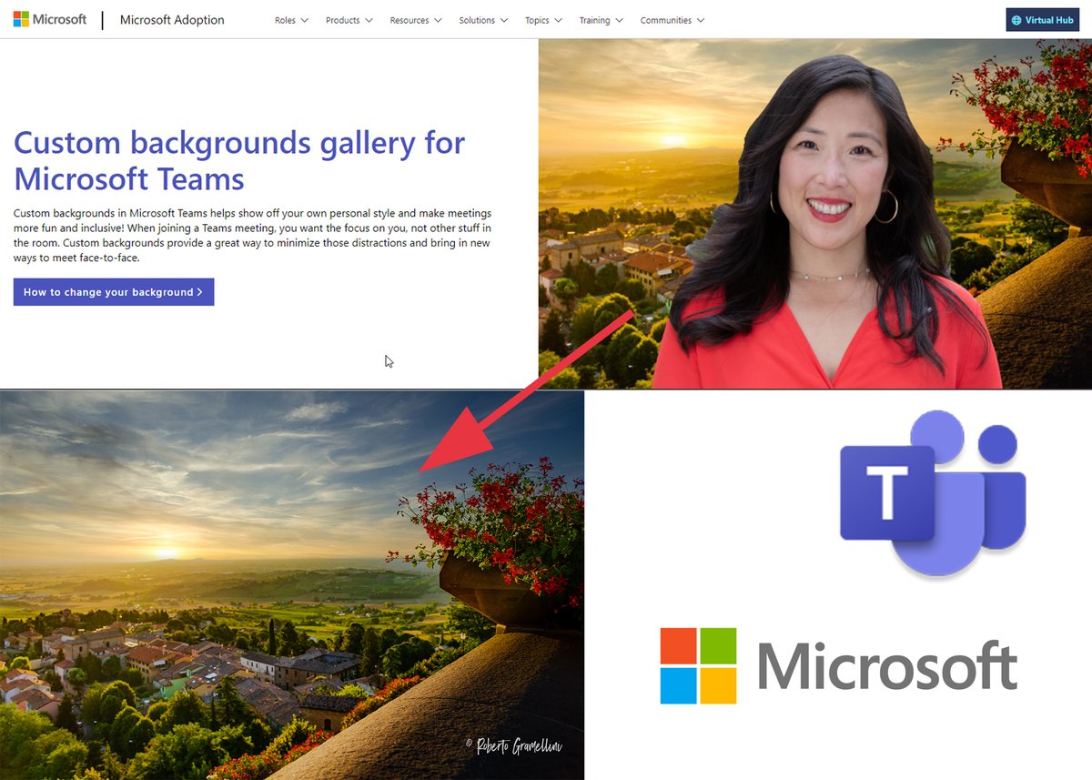 robgrame's tweet photo. I'm honored to have contributed to Custom backgrounds gallery for Microsoft Teams with some of my shots, but I'm super happy to realize that the site thumbnail has one of my pictures.
#msftadvocate #msteams #photography

https://t.co/9mdBUwz56G
https://t.co/T8U3lgCDbQ https://t.co/Qaax0ErZzt