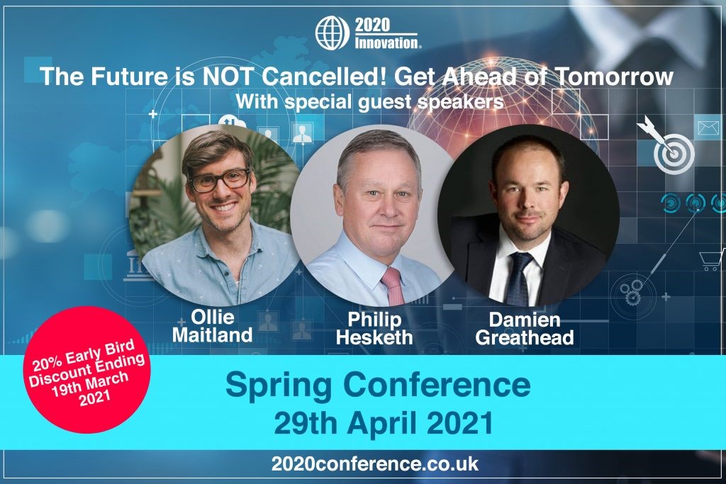 2020GroupUK's tweet image. Spring Virtual Conference
The Future is NOT Cancelled! Get Ahead of Tomorrow - 29th April 2021

Join us for a full day, live virtual conference, featuring special guest speakers!

See more &amp;gt; bit.ly/3cunIzV
#2020conf #AccountancyConference #TrainingforAccountants