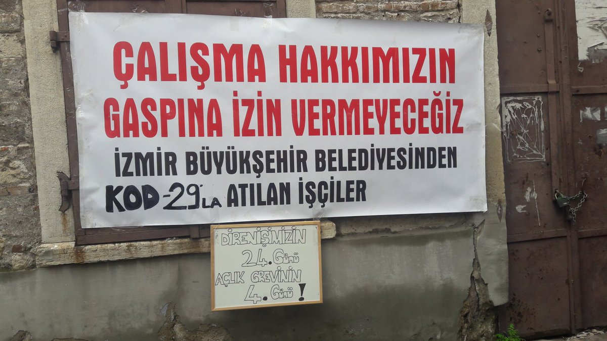 İzmir Dev-Güç olarak, Kod 29 ile işlerinden atılan İzmir Büyükşehir Belediyesi işçilerini ziyaret ettik. 

İşçi-gençlik el ele, mücadeleye. Bizler kazanacağız.

@izbb_KOD29_isci <a href="/DevGuc_/">Dev-Güç</a>