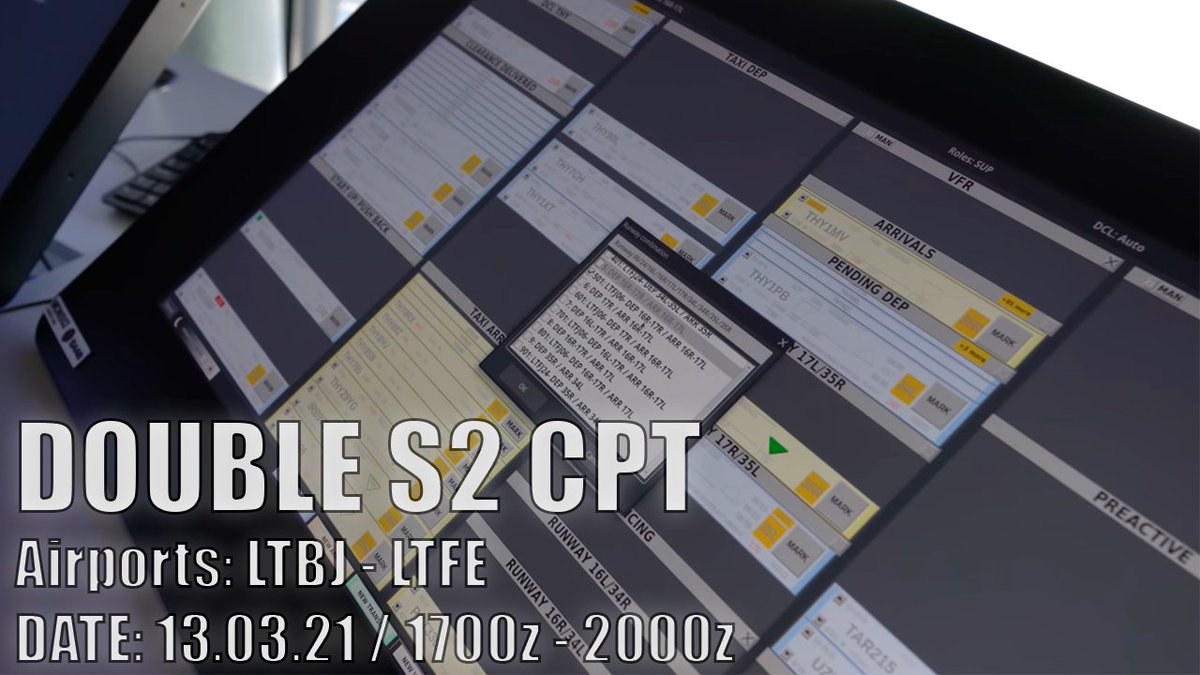 turkishvacc's tweet photo. Turkish vACC is proud to host a double tower CPT on the 13th of March between 17z and 20z. The Tower exams will take place at LTBJ and LTFE airports. https://t.co/Jebl3FpWHf