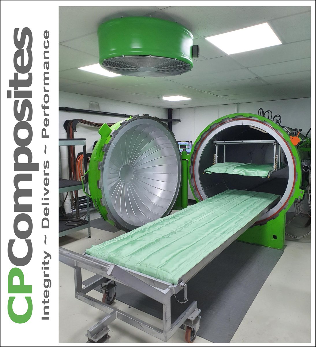 cpcomposites's tweet image. #TheTeam @CPComposites original #Italmatic autoclave with a few innovative adaptions and new #Tygavac fire resistant glass fibre insulation blankets providing safe protection to the autoclave, the curing product and CP Composites people.